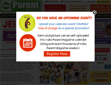 Tablet Screenshot of indiaparentmagazine.org